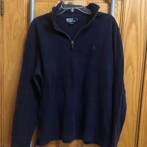 Polo by Ralph Lauren Navy Half-Zip Pullover Sweater